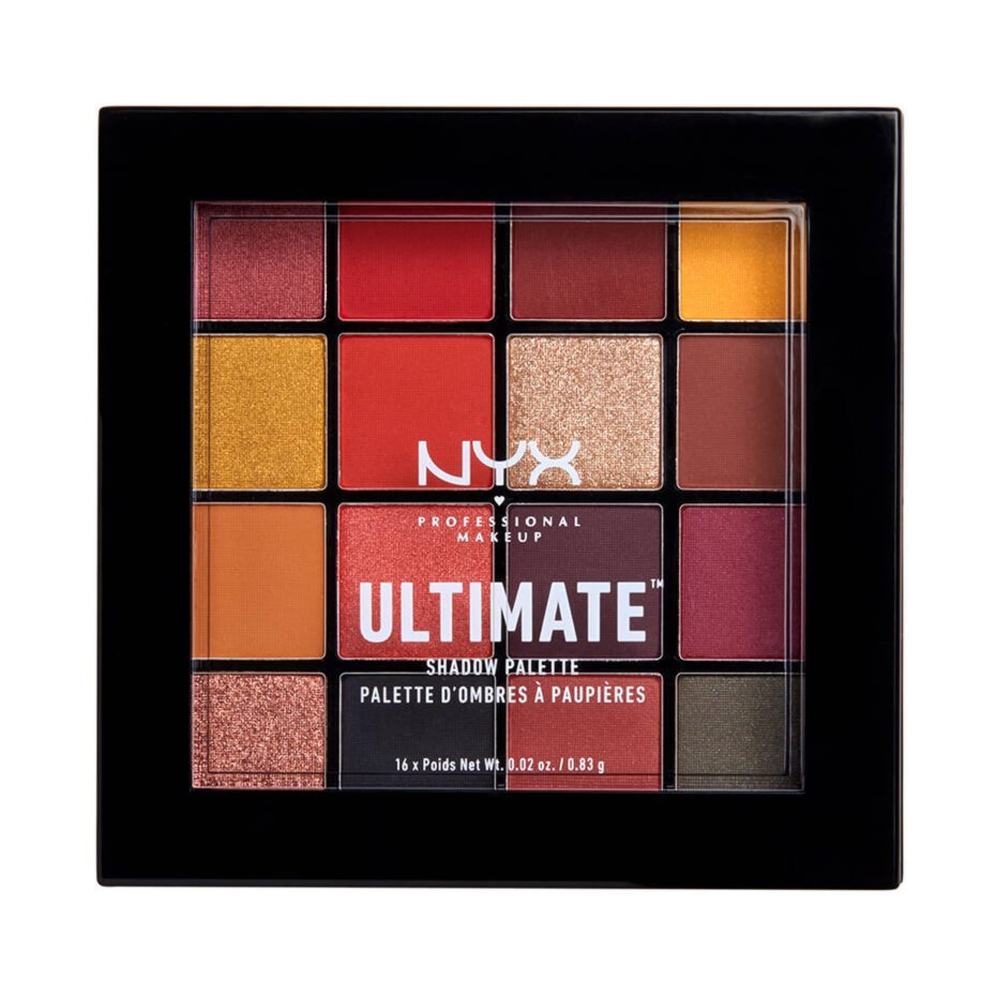 NYX Professional Makeup Palette Ultimate Shadow 16 Teintes